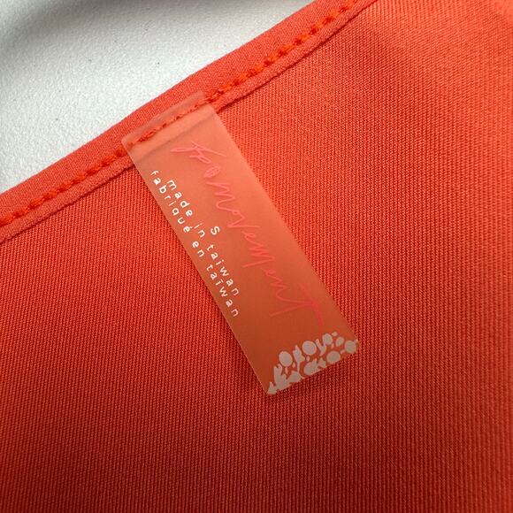 Free People Movement Bra Women Small Orange Adjustable Strap Lined Padded Active - Picture 4 of 9